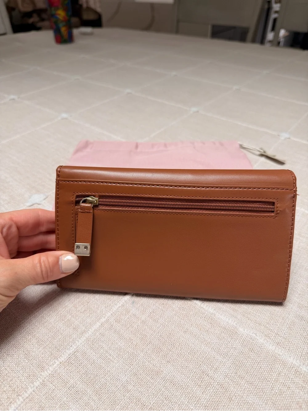 RADLEY LONDON Chestnut Brown Leather Continental Wallet with Scottie Dog Motif